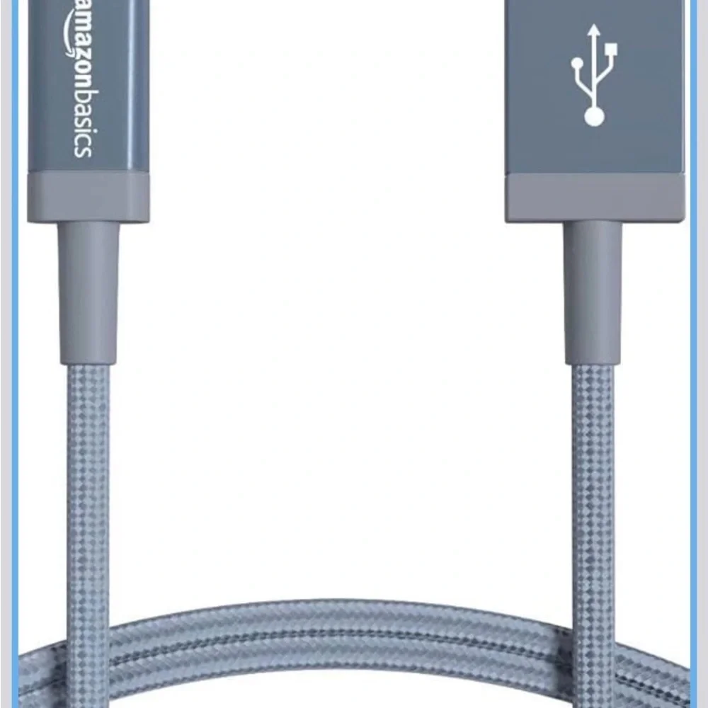 10 feed Fast Charging USB-A to Lightning Nylon Braided Charger Cable, New